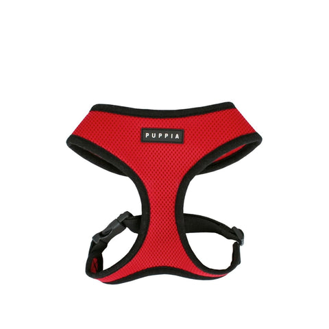 Puppia Soft Mesh Breathable Dog Harness - Red