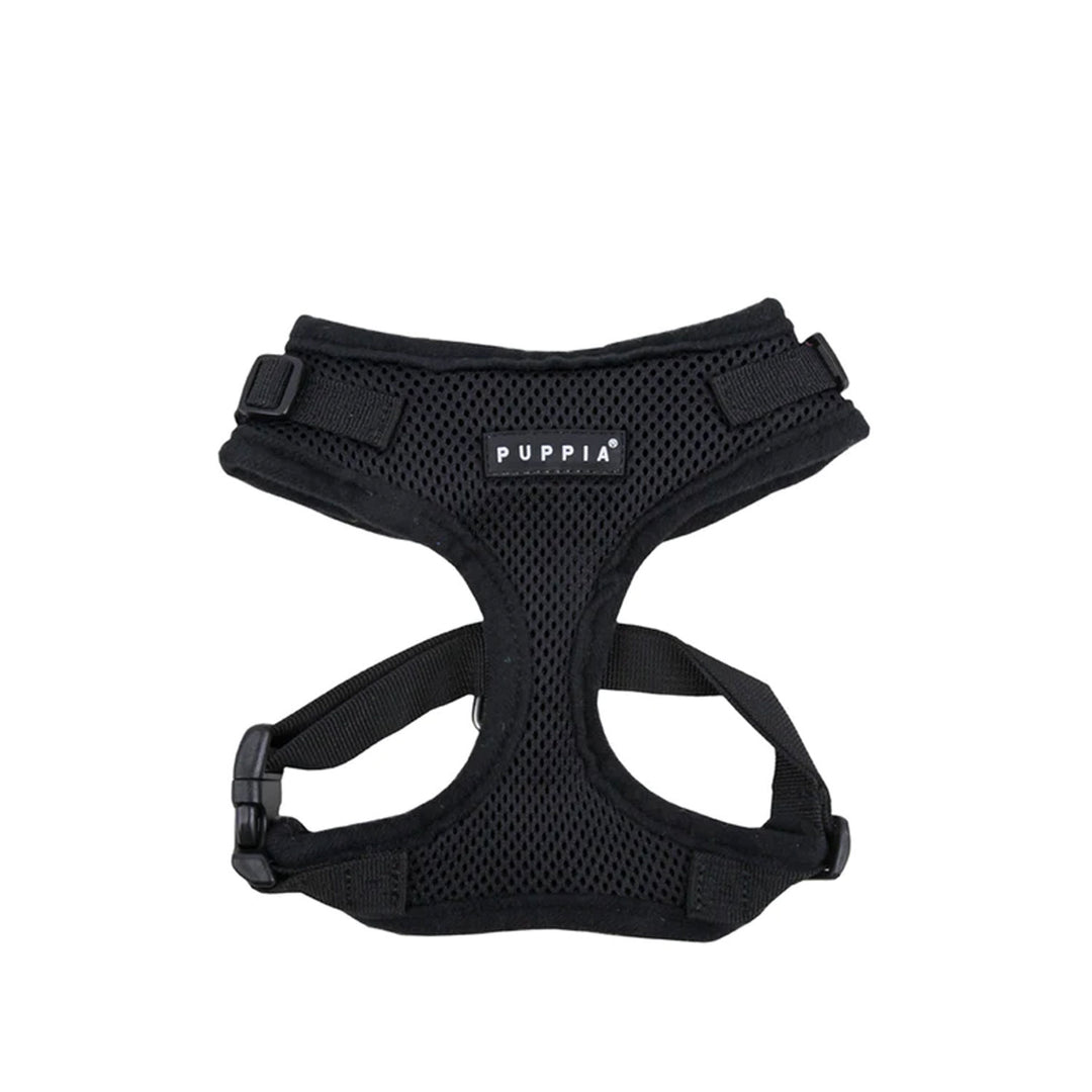 Puppia Soft Mesh Breathable Rite Fit Dog Harness - Black