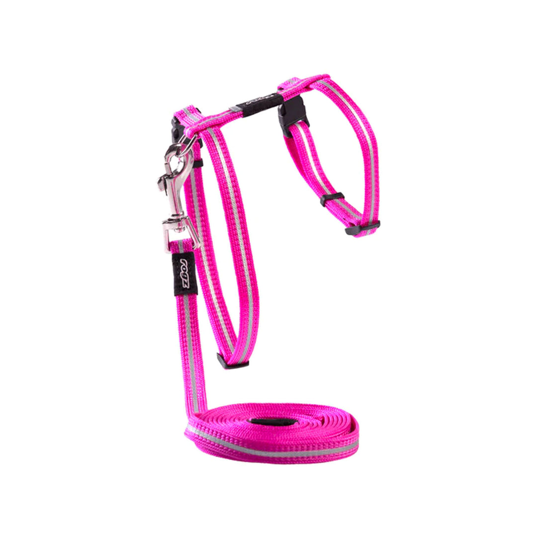 Rogz Alleycat Catz Harness & Leash  - Pink