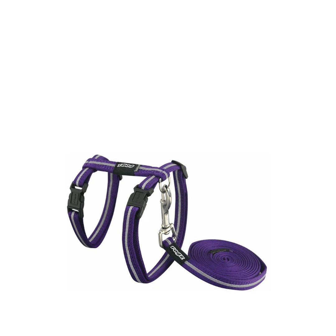 Rogz Alleycat Catz Harness & Leash  - Purple