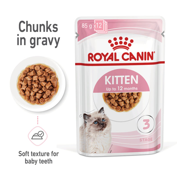 Royal Canin Feline Kitten in Gravy Wet Cat Food - 85gr