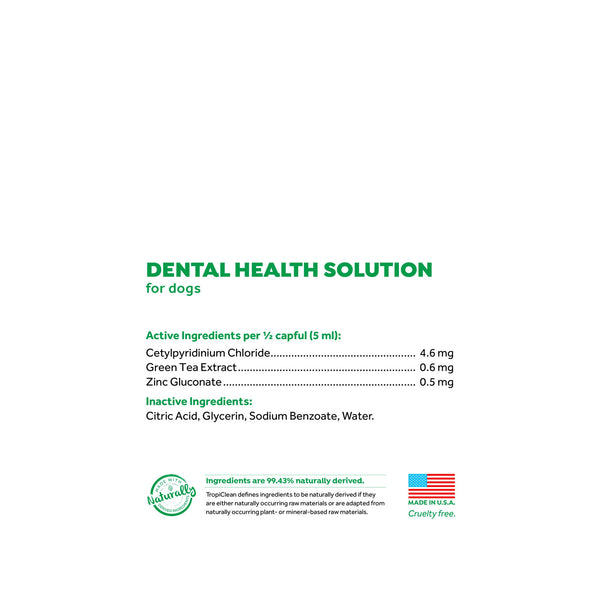 Tropiclean Fresh Breath Dental Health Solution For Dogs - 473ml