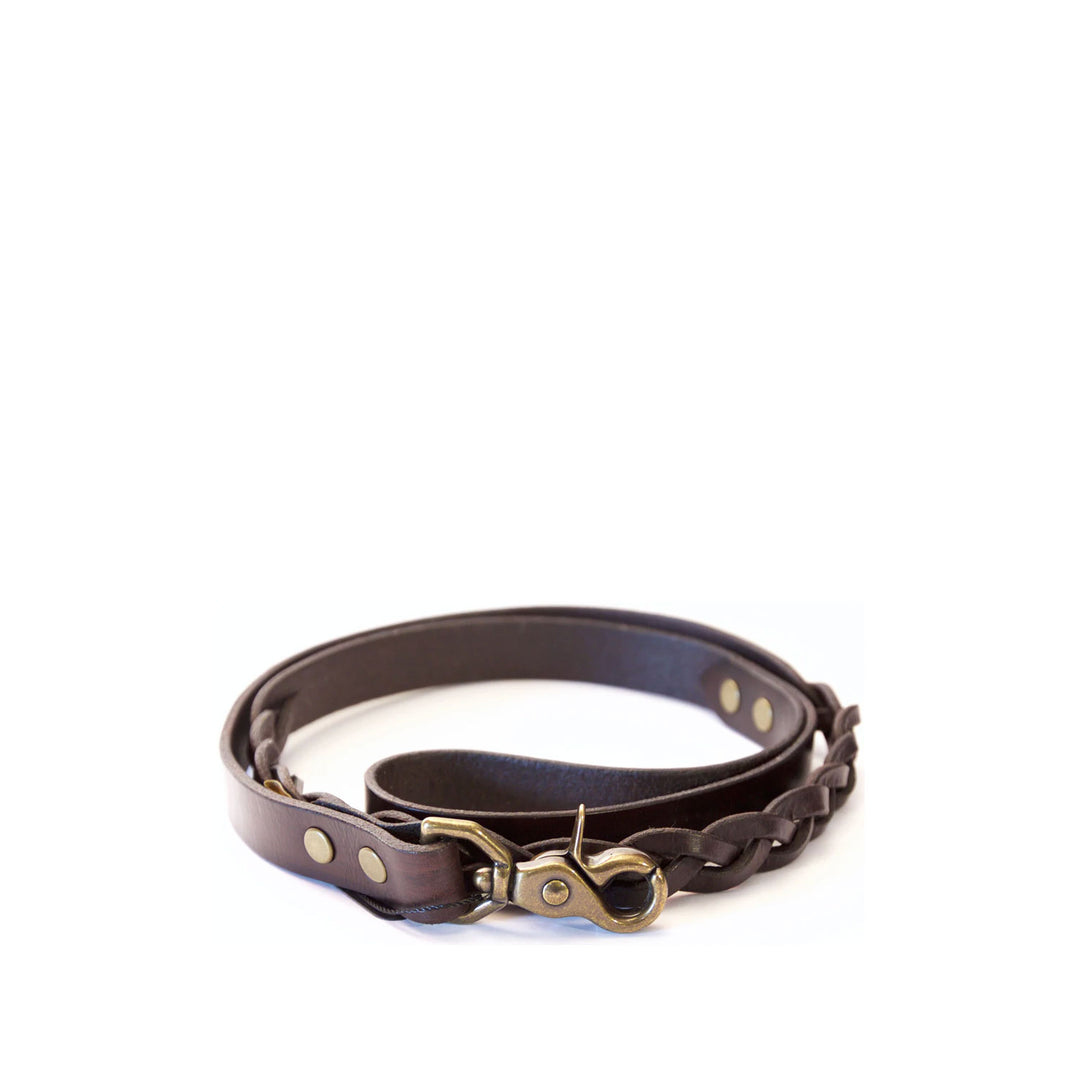 Urban Born Plait Classic Leash - Chocolate / Tan / Black