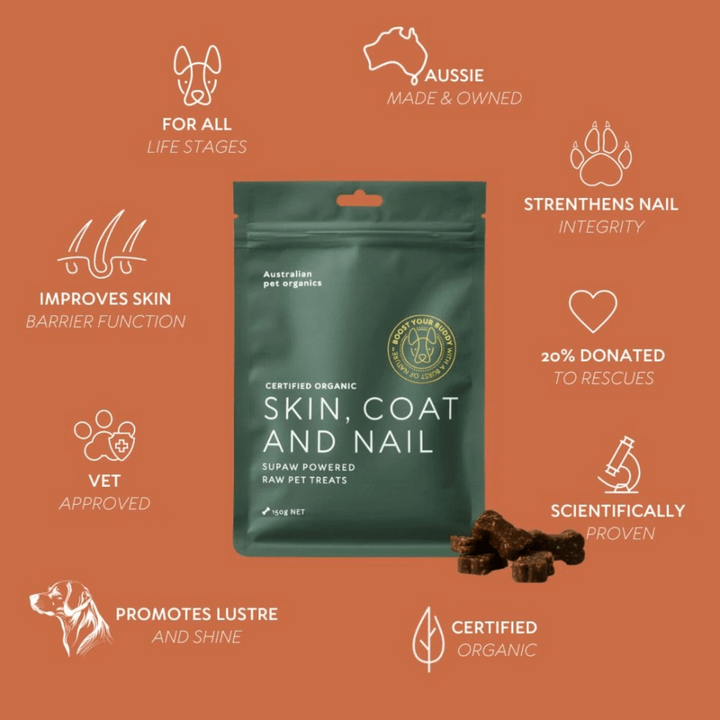 APOrganics Skin Coat And Nail Dog Treats - 150g