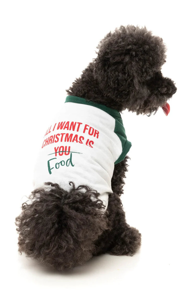 Fuzzyard T-Shirt - All I Want For Christmas Is Food