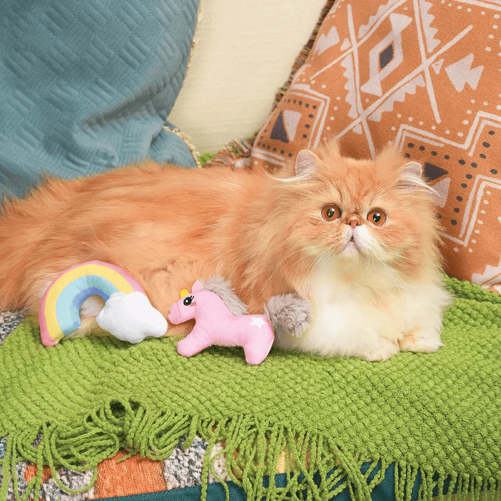 Meow Buddies Crazy Catcher Unicorn & Rainbow