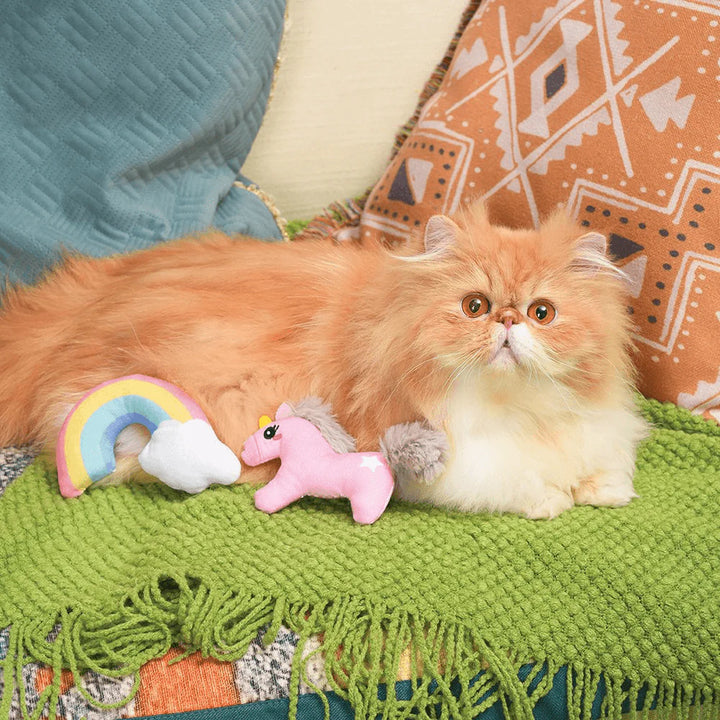 Meow Buddies Crazy Catcher Unicorn & Rainbow