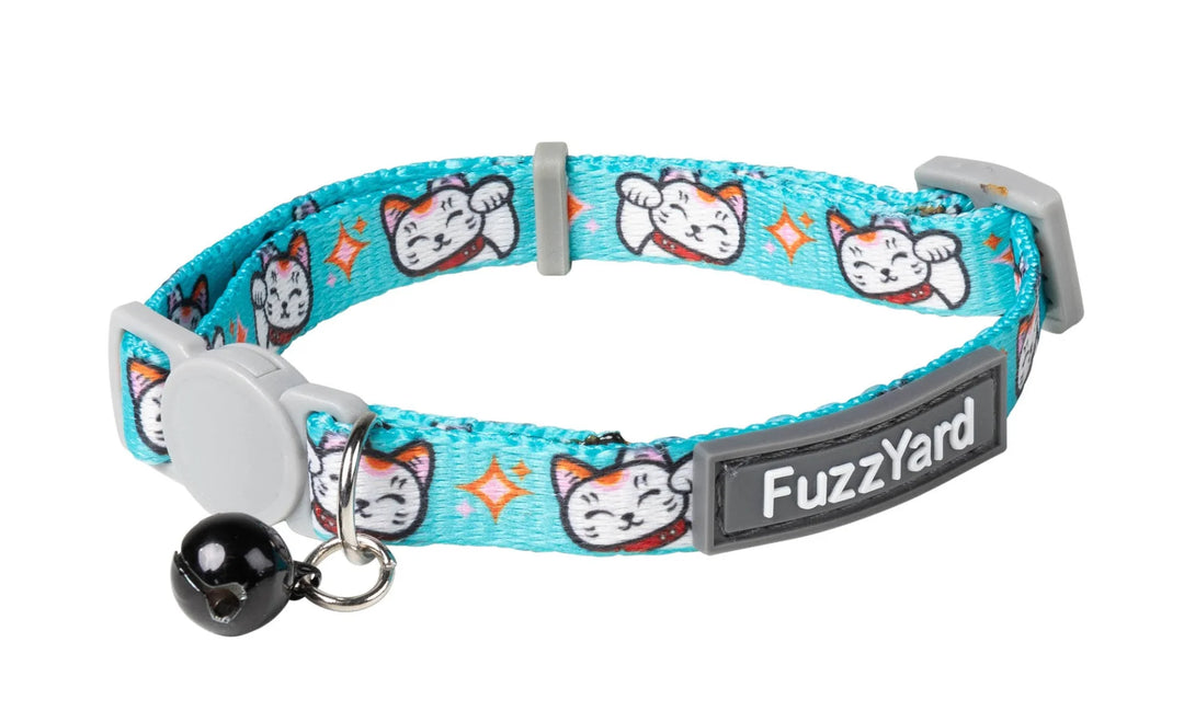 Cat Collar - Lucky Fur-Tune Teal