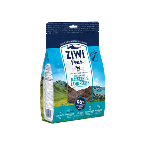 Ziwi Peak Dog Food Gently Air Dried - Mackerel & Lamb