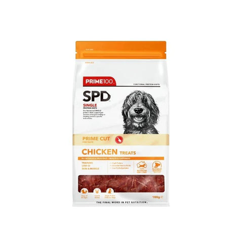 Prime100 SPD Dog Treats - Chicken 100g