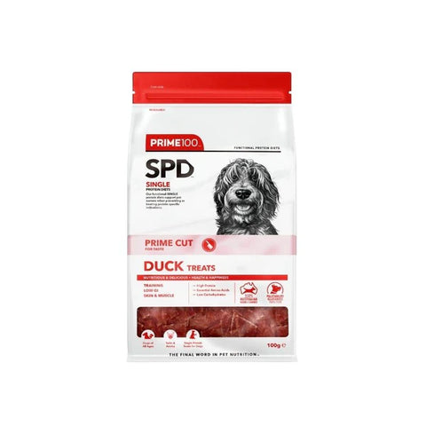 Prime100 SPD Dog Treats - Duck 100g