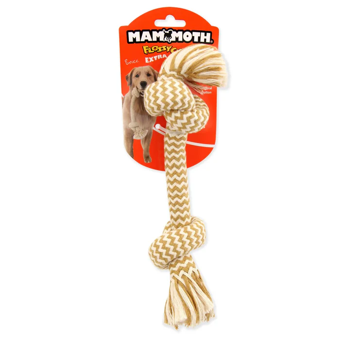 Mammoth Flossy Chews Extra Peanut Butter 2 Knot Bone