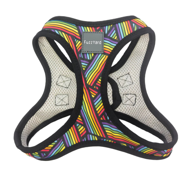 Fuzzyard Step In Dog Harness - Rainbow Northcote
