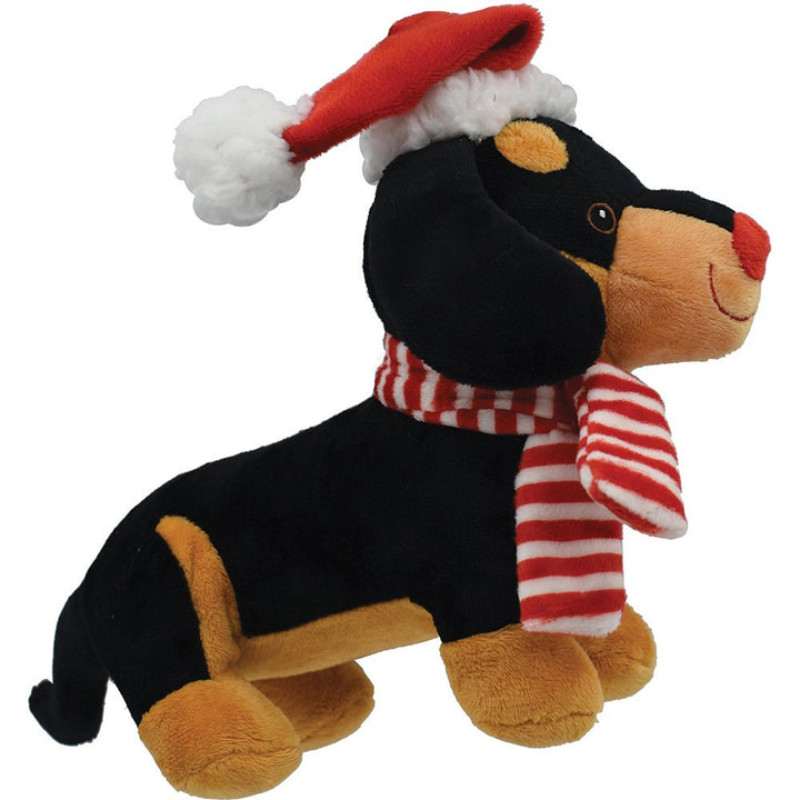 Snuggle Buddies Plush Dog Toy - Christmas Dachshund