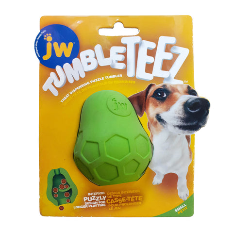 JW Tumble Teez Treat Dispensing Puzzle Tumbler Rubber