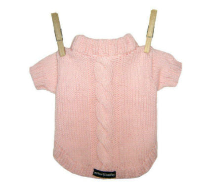 Barkingham Cable Knit Sweater - Pink