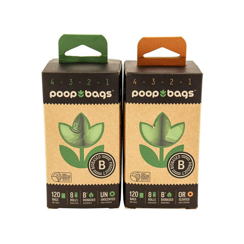 Poop Bags Compostable Plant Based Eco Friendly - 120 Pack