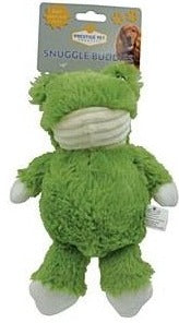 Snuggle Buddies Plush Dog Toy - Green Frog