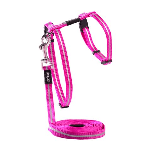 Rogz Alleycat Catz Harness & Leash  - Pink