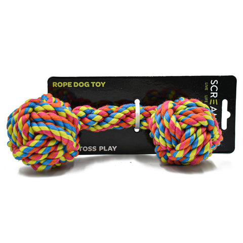 Rope Fist Dumbbell Dog Toy - Small / Medium / Large