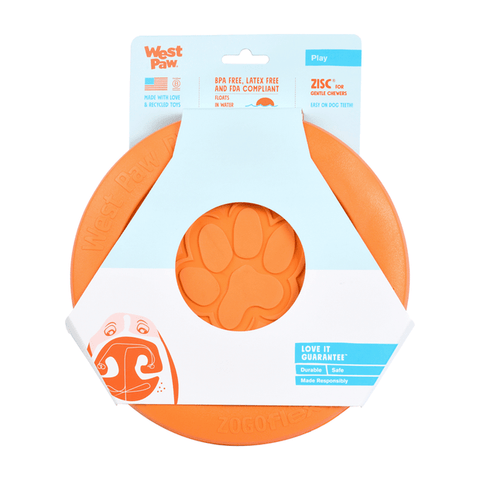 Westpaw Zisc Large Dog Toy - Orange